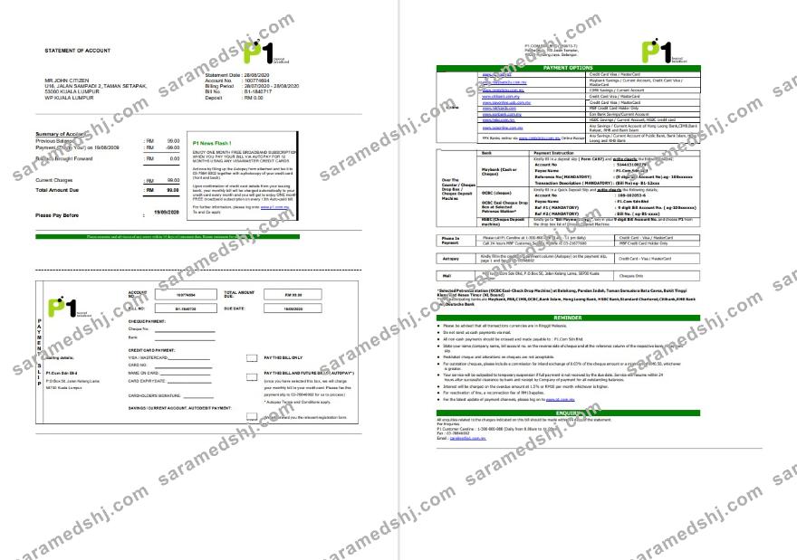 Malaysia Packet 1 Network bank st 3 pages